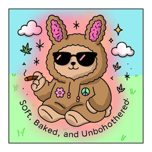 Bold and Easy Stoner Girl Adult Coloring Book | 20 PAGES | PDF Coloring book download and print. Digital coloring pages.