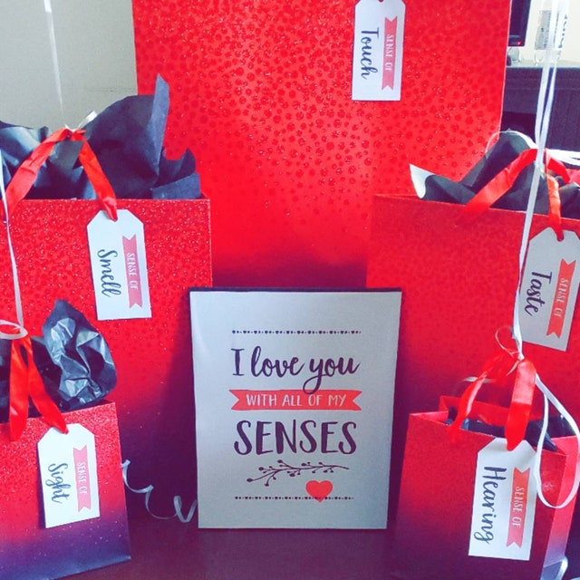 Five Senses Valentine Gift For Husband/Boyfriend - Gifts By Rashi