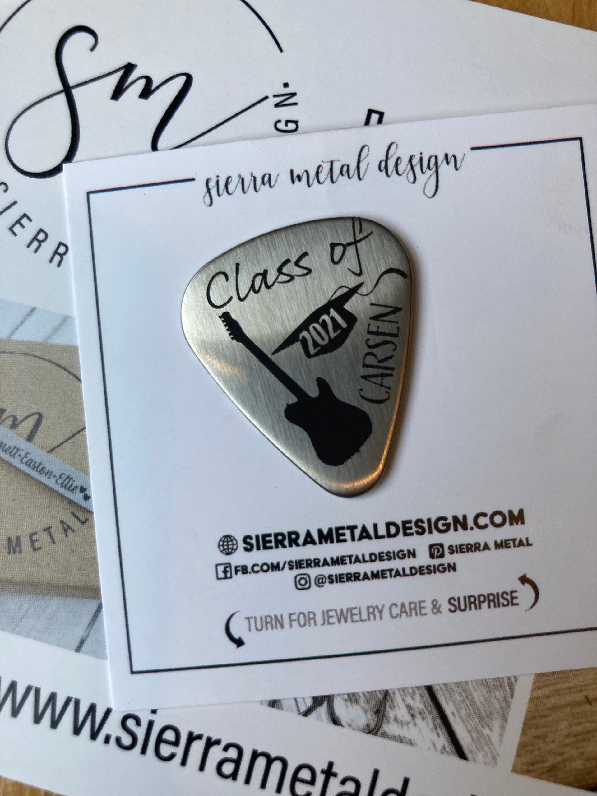 Class Of 2024 Guitar Pick High School Graduation Gift Boy Guitar Pick Graduation Gift Boy Graduation Guitar Pick 2024 Graduation Gift