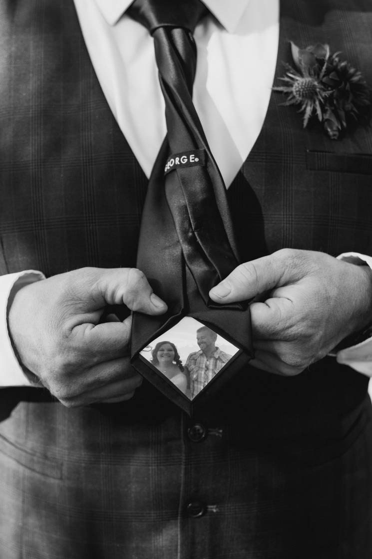 Personalised Photo Tie Label/Dad/Suit Label/Tie Patch/Tie patch/Father of the Bride Groom Gift/Thank You Label/Iron On/Wedding Tie Insert