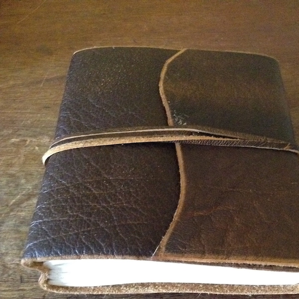 Vintage Dark Brown Leather Journal