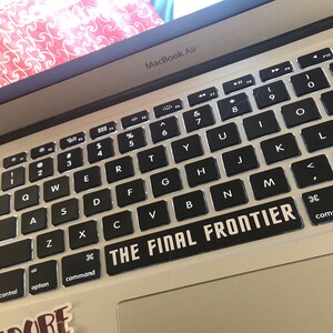 Space The Final Frontier Vinyl Space Bar Decal Etsy