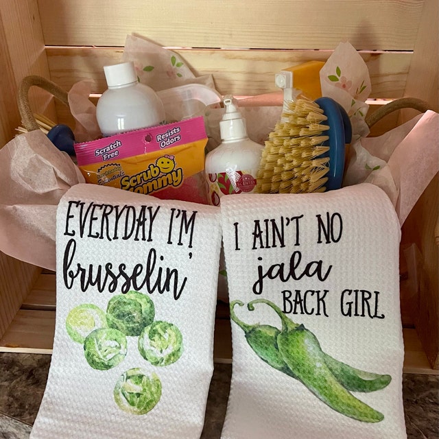 Funny Kitchen Towel Set of 4 – Vegetables