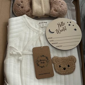 Basim Bear Baby Plush Gift Set