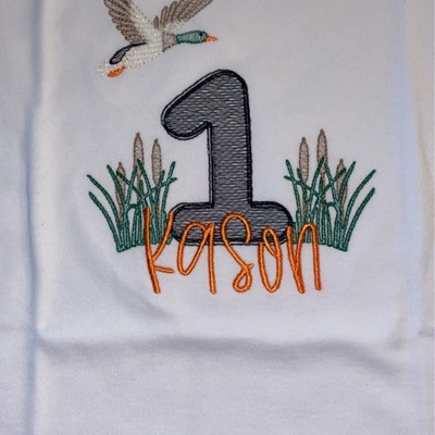 Mallard Duck Birthday Shirt, One Lucky Duck Birthday Shirt, Camping