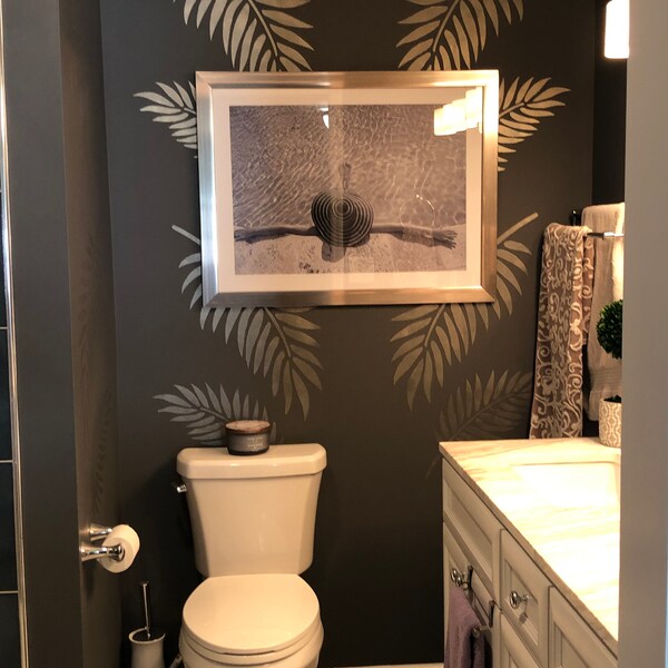 Palm Leaves Pattern Wall Stencil Palm Leaves Stencil Stencils For palm-leaves-pattern-wall-stencil-palm-leaves-stencil-stencils-for