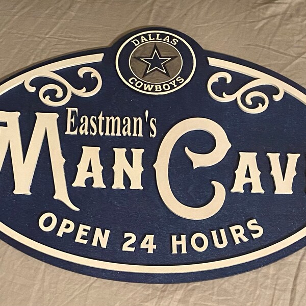 Dallas Cowboys Man Cave Sign - Etsy