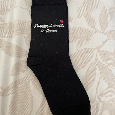 Chaussettes Personnalisées Avec Photo Et Texte - Cadeau Humour Pour Homme, Anniversaire, Noël, Saint-Valentin, Tailles S à XL