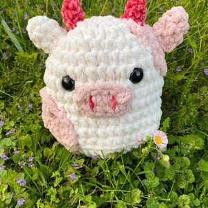 Pink and Purple Squishmallow Cow Crochet PATTERN PDF - Etsy