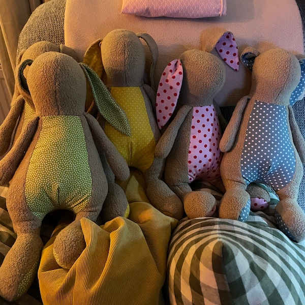 Soft Toy My First Bunny Rabbit Hare Doll Sewing PDF Tutorial and ...