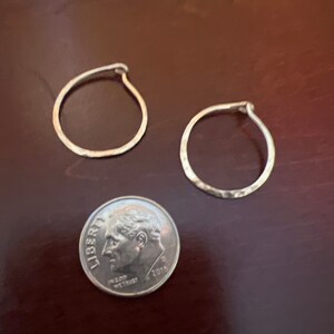 Hammered Gold Earrings 3/4d Small 14K Gold Filled Hoop Earrings - Etsy