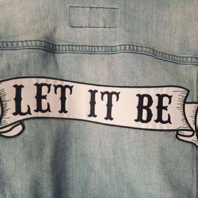 Embroidered Custom Ribbon Rocker Patch Personalized Patch Custom Patch ...