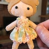 Felt Doll Sewing Pattern PDF Printable Dollhouse Doll 4 Inch Tall Mini ...
