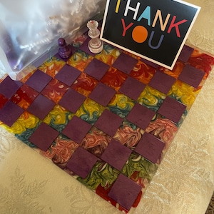 Custom Resin Rainbow Chess Set - Etsy