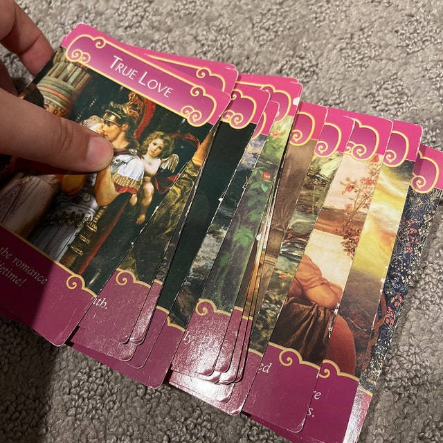 The Romance Angels Oracle Card Deck and Physical Guidebook