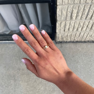 Customer photo from Kathy, Dainty Raw Pearl Ring