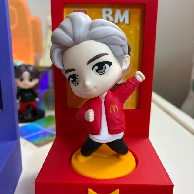 BTS Tiny Tan Figure Display Stands, Mcdonald's Happy Meal Toy