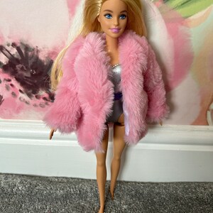 Pink Soft Faux Fur Winter Dolls Coat Jacket. Fits a 12inch - Etsy