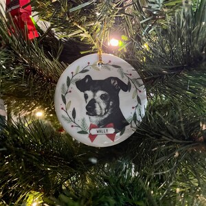 Custom Dog Ornament Made From Photo Dog Ornament - Etsy