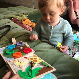 Animals Quiet Baby Book Felt Book for Fine Motor Skills - Etsy UK