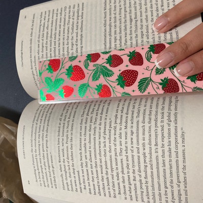 Strawberry Bookmark Etsy