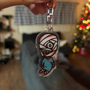 MOUTHWASHING キーホルダー + ステッカー、アーニャ、カーリー