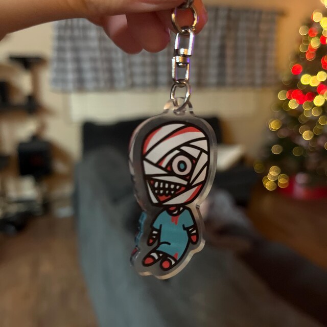 MOUTHWASHING キーホルダー + ステッカー、アーニャ、カーリー