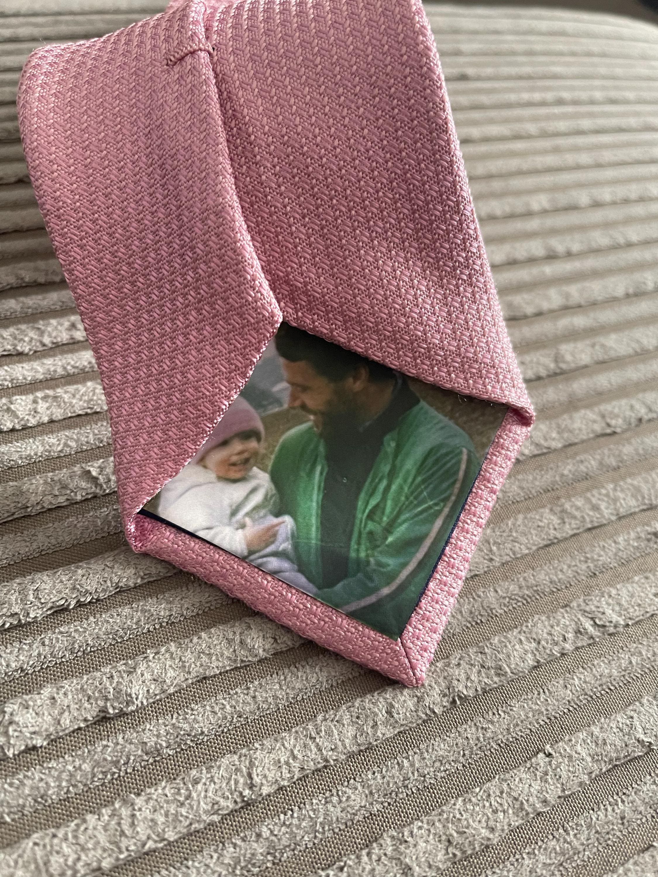 Personalised Photo Tie Label/Dad/Suit Label/Tie Patch/Tie patch/Father of the Bride Groom Gift/Thank You Label/Iron On/Wedding Tie Insert