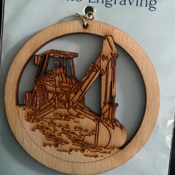 Personalized Backhoe Operator Ornament - Backhoe Operator Gift ...