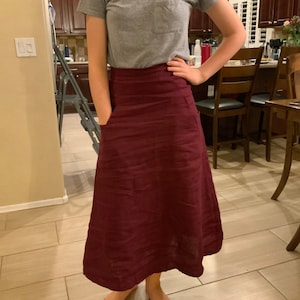 Arundel Aline Skirt PDF Sewing Pattern With Pockets Tutorial Video ...