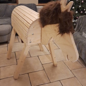 Kit cheval en bois, cheval de jardin, cheval jouet, cheval de voltige - France