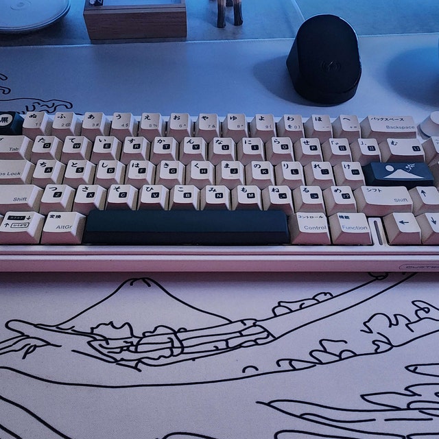 【THEAIRTOWN】hiragana double hz & vintage sk set ★2color Hiragana Keycap Set, Cherry Profile, PBT, Cherry MX Stem