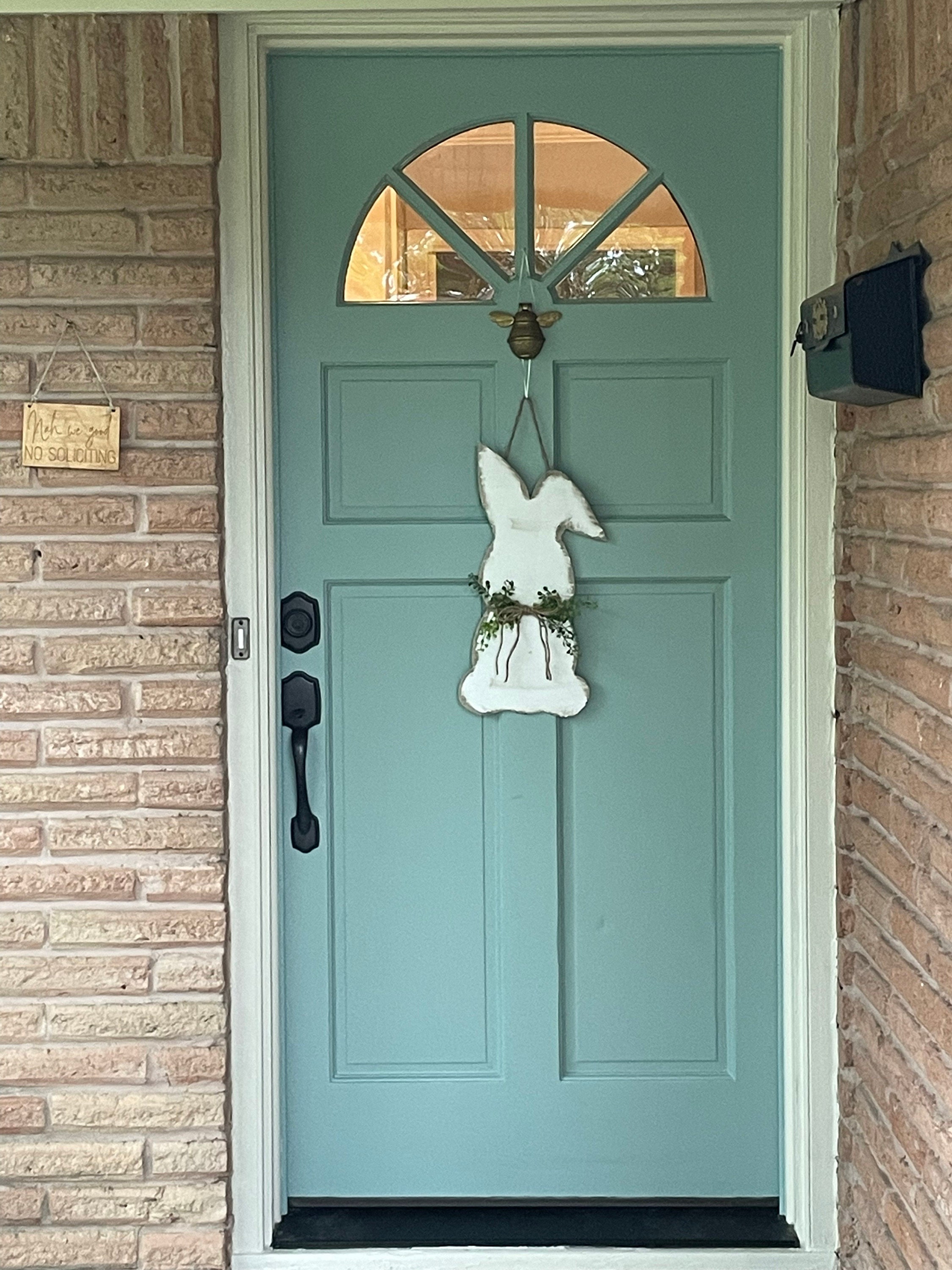 Front Door Decor | Easter Bunny Door Hanger | Easter Decor l Front Door Wreath | Easter Door Sign | Easter Door Hanger | Easter Welcome