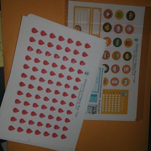 MINI Happy Blood Drop Reminder Tracker Cute Kawaii Personal Planner ...