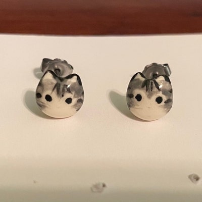 Animal Long Tail Cat Stud Earrings Tiny Kitty Earrings Party Gifts 30pcs-S123