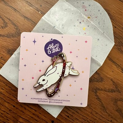 Cosmic Rabbit Enamel Pin - Etsy