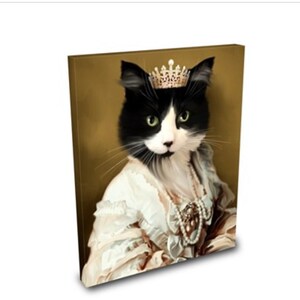 Royal Pet Portrait Knight Cat Portrait Pet Lover Gift Pet - Etsy