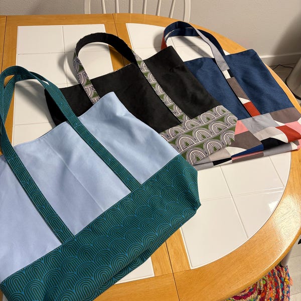 Martha Market Bag PDF Sewing Pattern - Tote Bag, Shopping, Reusable Bag ...