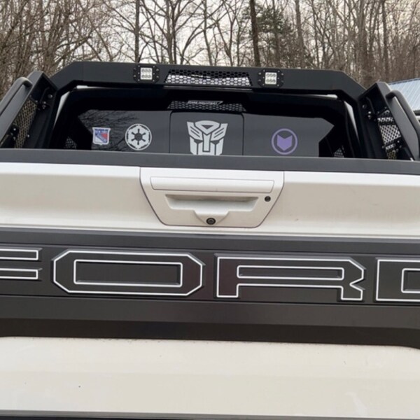 VELOCITOR TAILGATE | Ford Raptor Rear Tailgate Text Decals Letter Stripes Vinyl Graphics Kit 2018 2019 2020