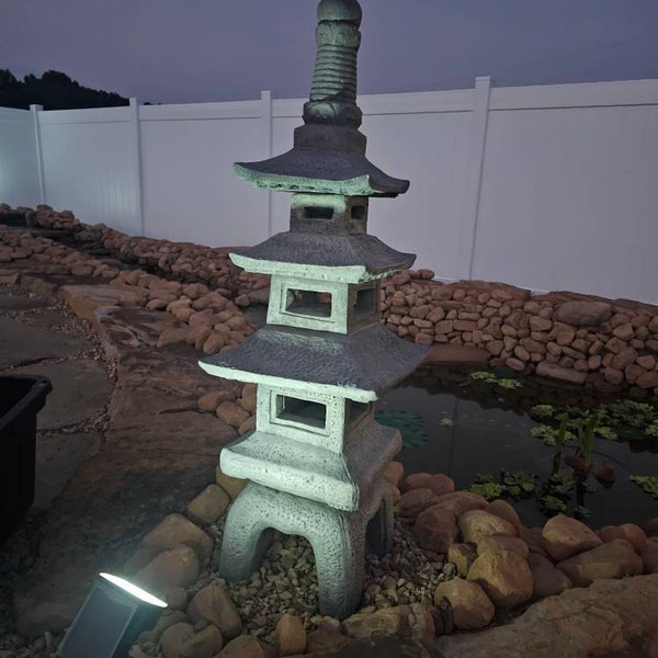 Solid Rock Stoneworks Empress Pagoda- 44in Tall - Etsy