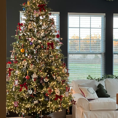 Christmas Velvet Tree Bows / Set 12 Bows / Christmas Cranberry Red ...