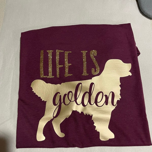 Life is Golden - Golden Retriever - SVG PNG JPG Instant Download - Etsy