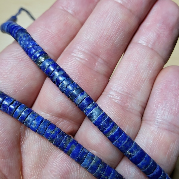 SIXTY STONES Bracciale Chakra Heishi Con Lapislazzuli E Occhio Di Tigre – Bracciale In Pelle Con Pietre Naturali Fatto A Mano