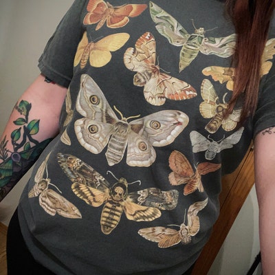 Comfort Colors Moth Shirt Goblincore Shirt Cottagecore Clothing Dark ...