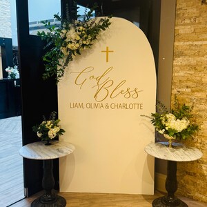 Mi Bautizo Autocollant Mural Amovible Pour Arche De Ballons En Forme De