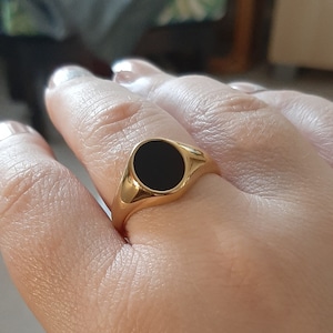 Anillo De Sello Ovalado De Piedra 925 ópalo De Plata