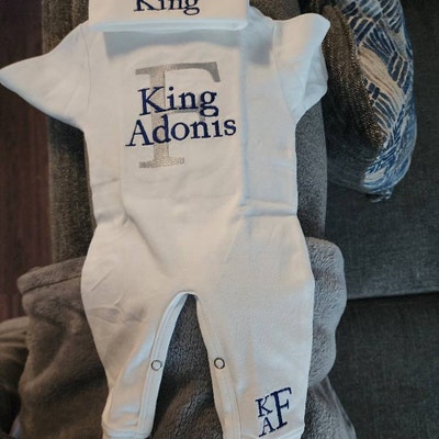 Baby Boy Coming Home Outfit With Embroidered Monograms - Etsy