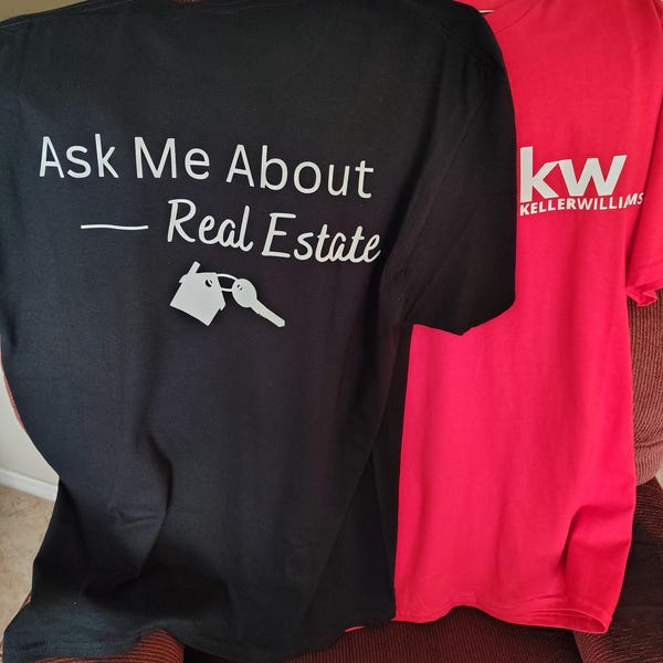 REMAX Logo With Roof & Heart V-neck Unisex T-shirt, Real Estate Agent T ...