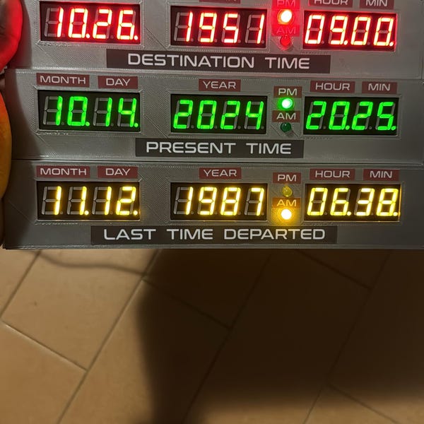 Back To The Future CLOCK Back To The Future Time Travel BTTF back-to-the-future-clock-back-to-the-future-time-travel-bttf