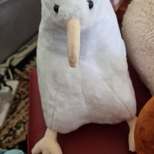 アルビノキウイのぬいぐるみ - キウイのぬいぐるみ - キウイの鳥の